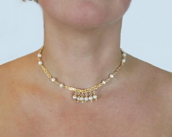 Collier ras de cou de perles de la meilleure qualité 1 20 14 carats rempli d'or 14 étendre 16 pouces