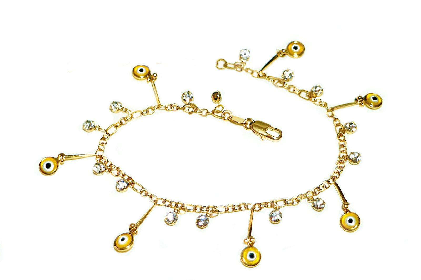 ゴールド ボールデザイン アンクレット ボール スネーク ネックレス (マット ゴールド ボール) / Ball Snake