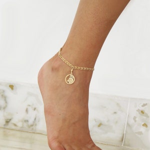 Select ur Zodiac Anklet - Aries Taurus Gemini Cancer Leo Virgo Libra Scorpio Sagittarius Capricorn Aquarius Pisces 10&quot; Gold Filled 1-20 14K