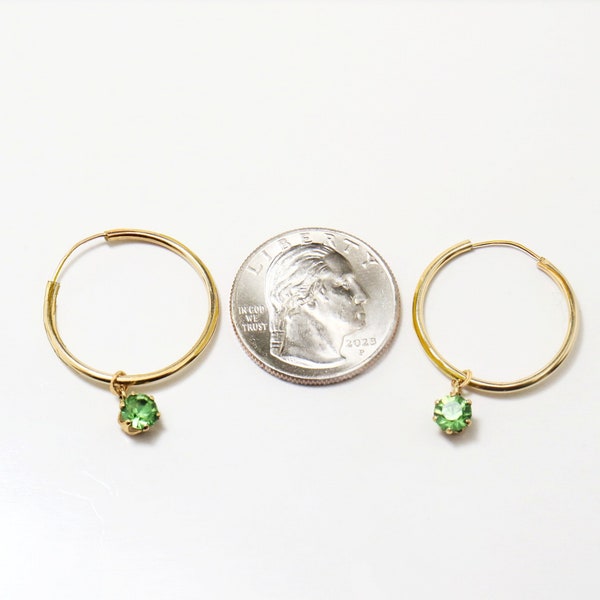 12/20 Gold Filled 2mm x 22mm Hoops main image 0