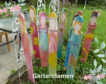 Gartendamen#Gartenstecker#Rosenstab#Gartenelfen# Flowergirls