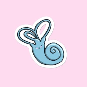 Cochlea Sticker, Audiologist, Audiology Student, Audiology Gift, AuD Graduation Gift