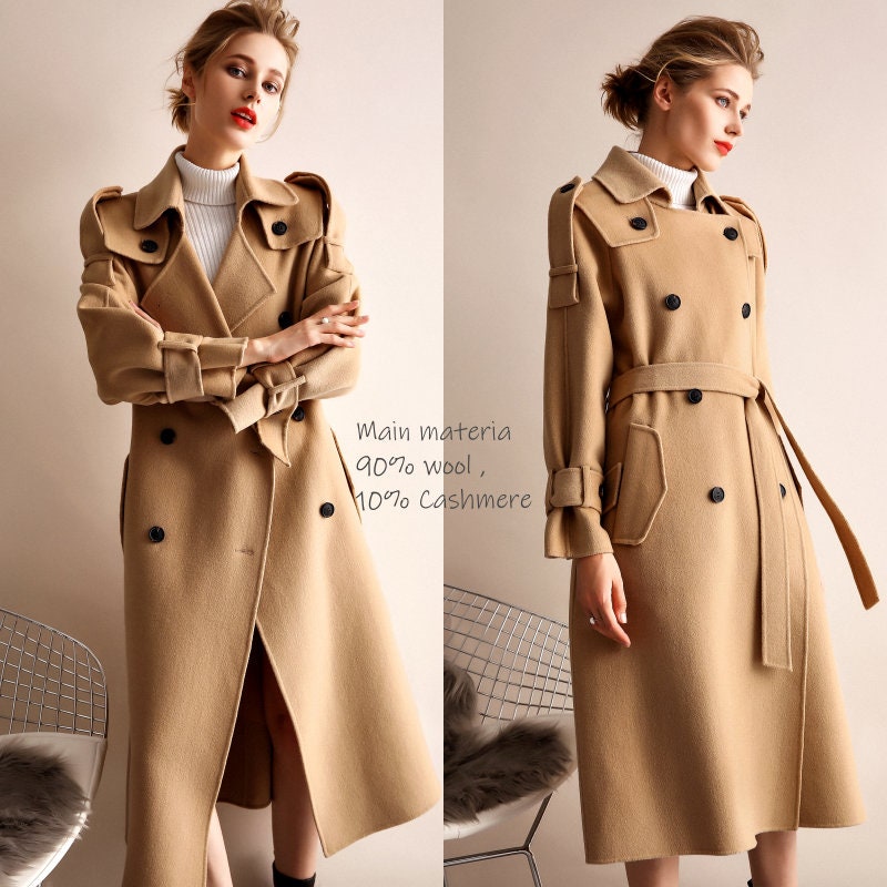 JolyDagmara Woman Short Wrap Coat, Fit and Flare Coat, Women Coat, Black Flared Coat, Woolen Coat, Women Coat, Black Woolen Coat, Women Wool Overcoat