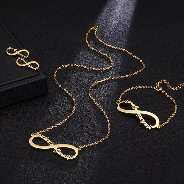 Forever amor collar / nombre collar / joyería personalizada / Etsy