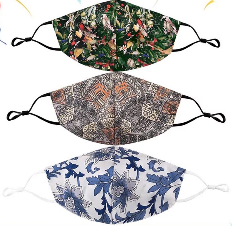 Pure silk mask for her/ 100 Silk Mask Washable Fashion Face Etsy