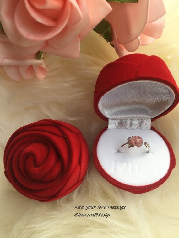 engagement rose ring box