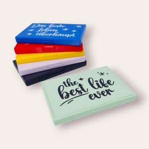 Personalisierbarer Visitenkartenhalter für JW-Kontaktkarten - Das beste Leben aller Zeiten
