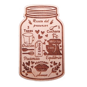 Pionner Regular Recipe Wooden Fridge Magnets | Pionner School Gift | Convention Gift