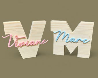 Letras de madera con nombre - Personalizadas con tu nombre