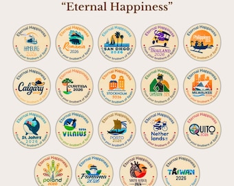 JW International Convention 2026 Magnet “Eternal Happiness” – Wooden Fridge Magnet – Handmade JW Gift