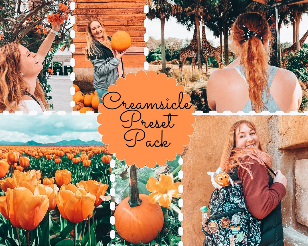 7pack Creamsicle Lightroom Presets Etsy