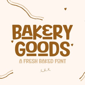 Digital Font Download Prodotti da forno Fresco uso commerciale, Font per Cricut, Cute Font, Script Font, Canva Font, Cute Font, Cutting Friendly