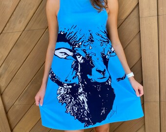 carolina blue jersey dress