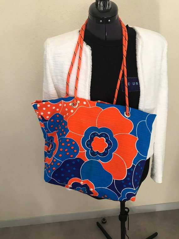 Sac Cabas Cordes Et Anses En Cuir Beige - Occasion Très Bon état, Fourre-tout Femme