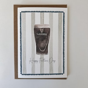 Fathers Day Guinness Greeting Card Northern Irish / Irish
