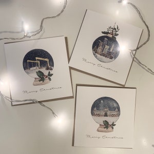 Christmas Card Watercolour Belfast Northern Ireland Collection- Mixed Pack (City Hall, Belfast Skyline, Harland & Wolff Cranes)
