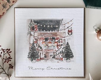 Belfast Cathedral Quarter Commercial Court Christmas Card Northern Irish Christmas