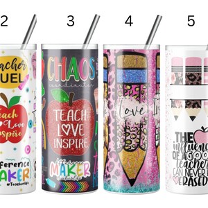 20 oz  tumbler- teacher/ teacher appreciation designs