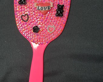Small hand bedazzled hand mirror