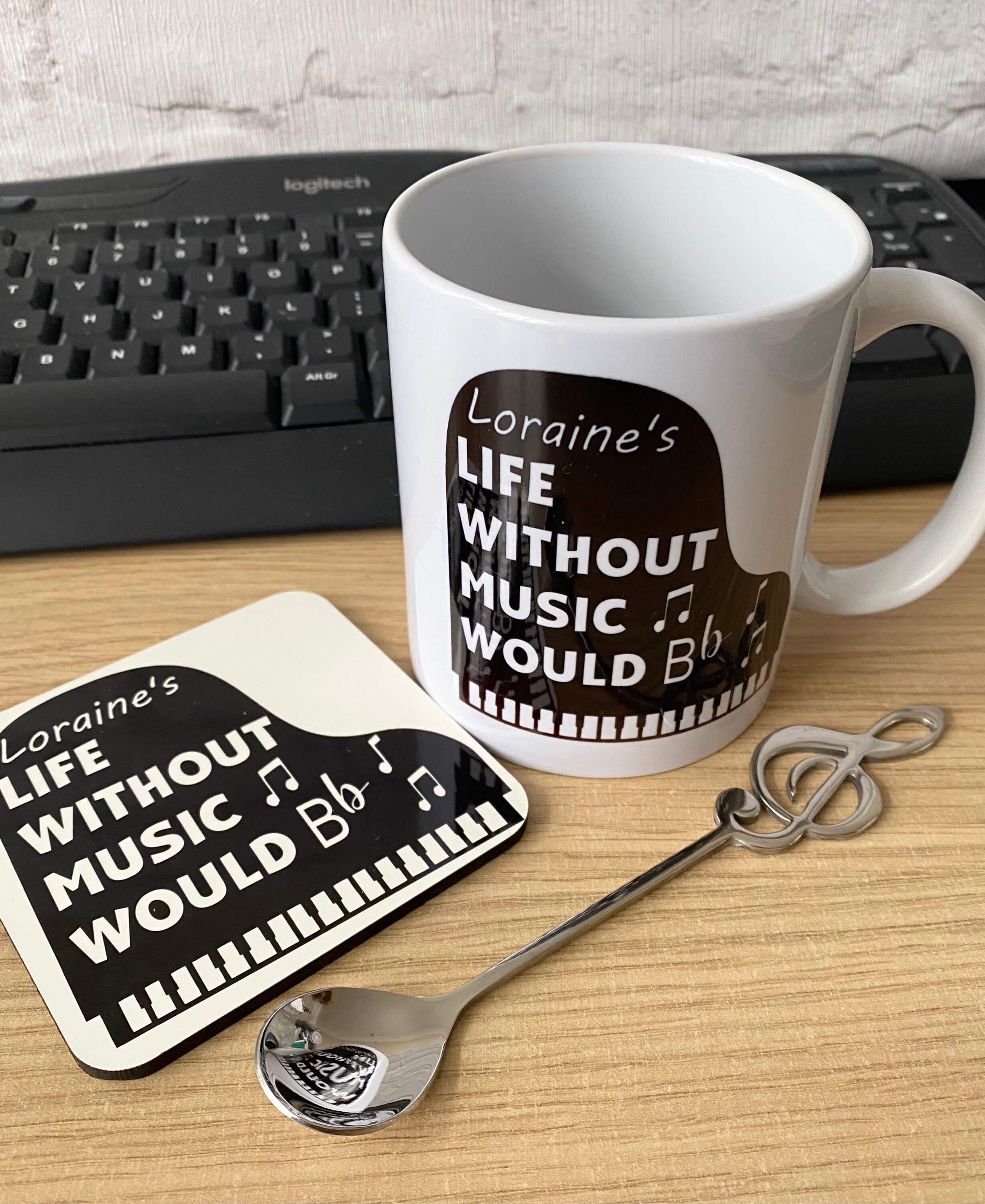 Music Theme Gift Set Life Without Music Would B Flat Present Etsy UK