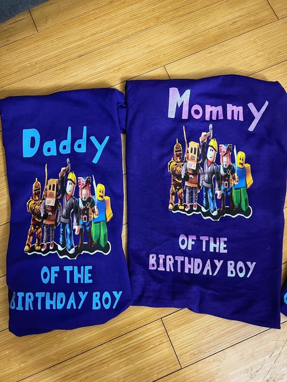 MOM Coordinating Shirt for Roblox Themed Birthday Roblox 