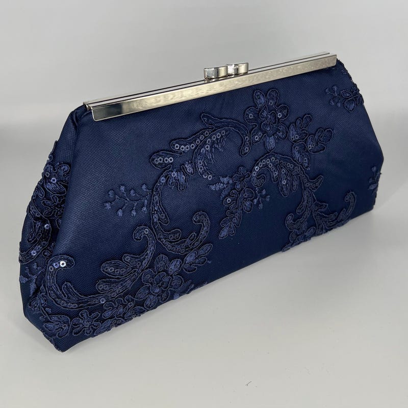 Navy Blue Tebea Clutch
