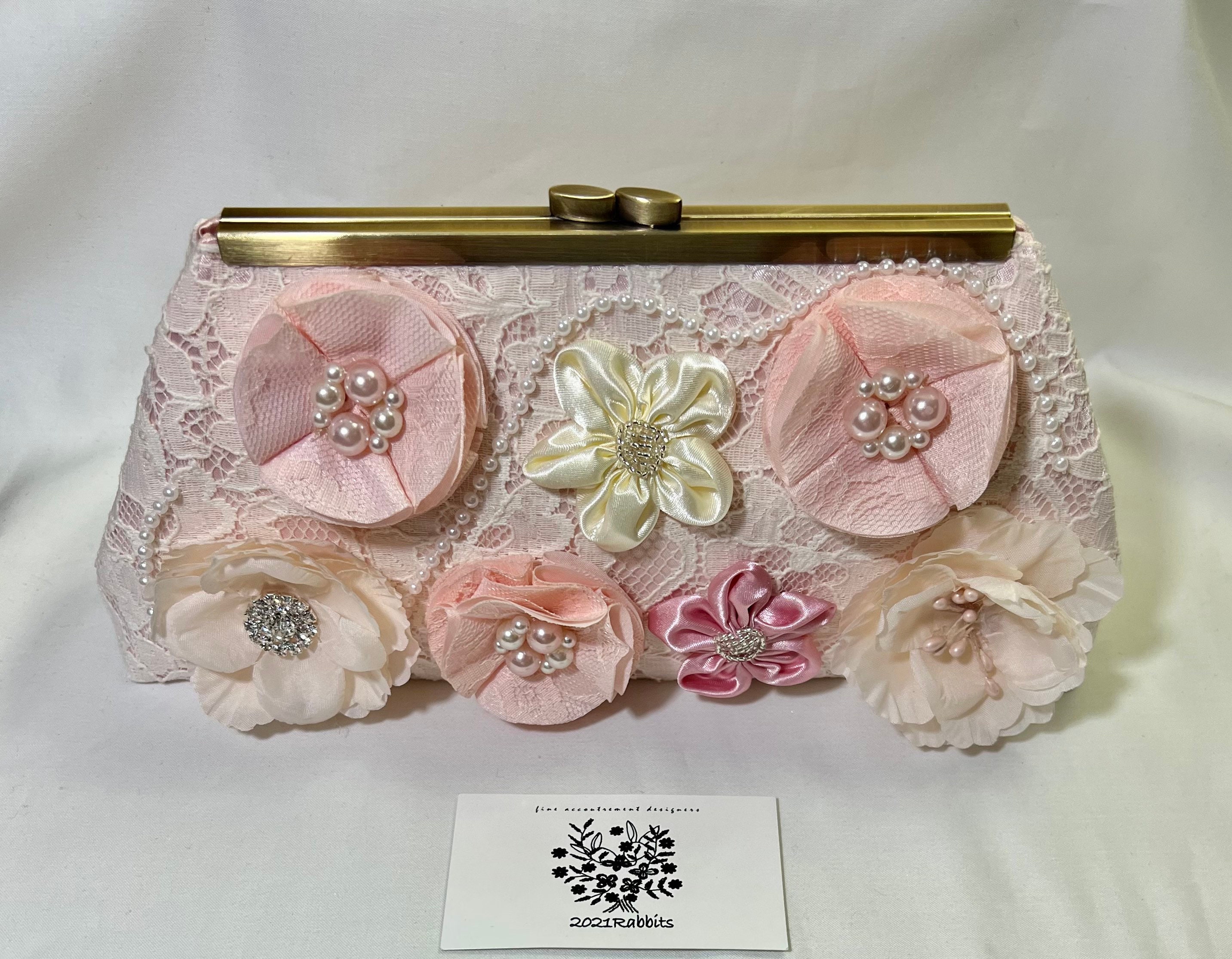Gold Clutch and Accessiories fashion girly pink pretty gold lace