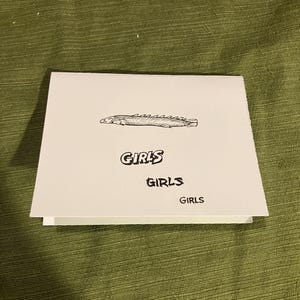 Filles Filles Filles Carte de voeux