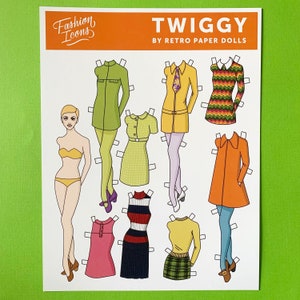 Twiggy paper dolls new arrivals
