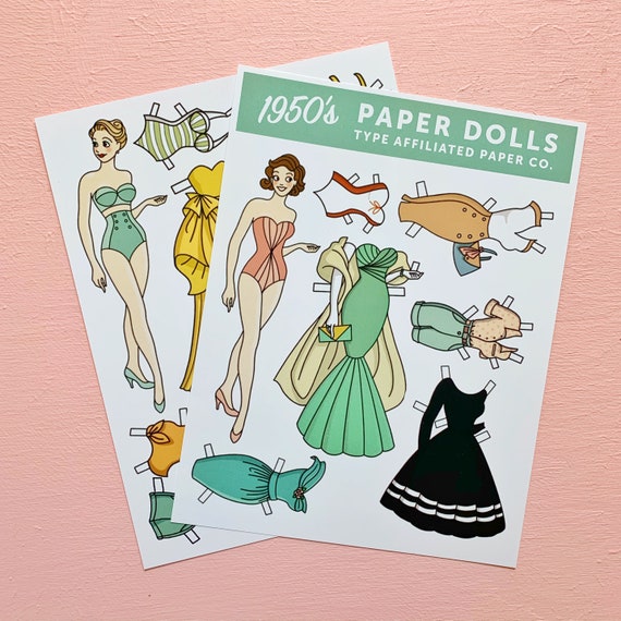 1950s paper dolls
