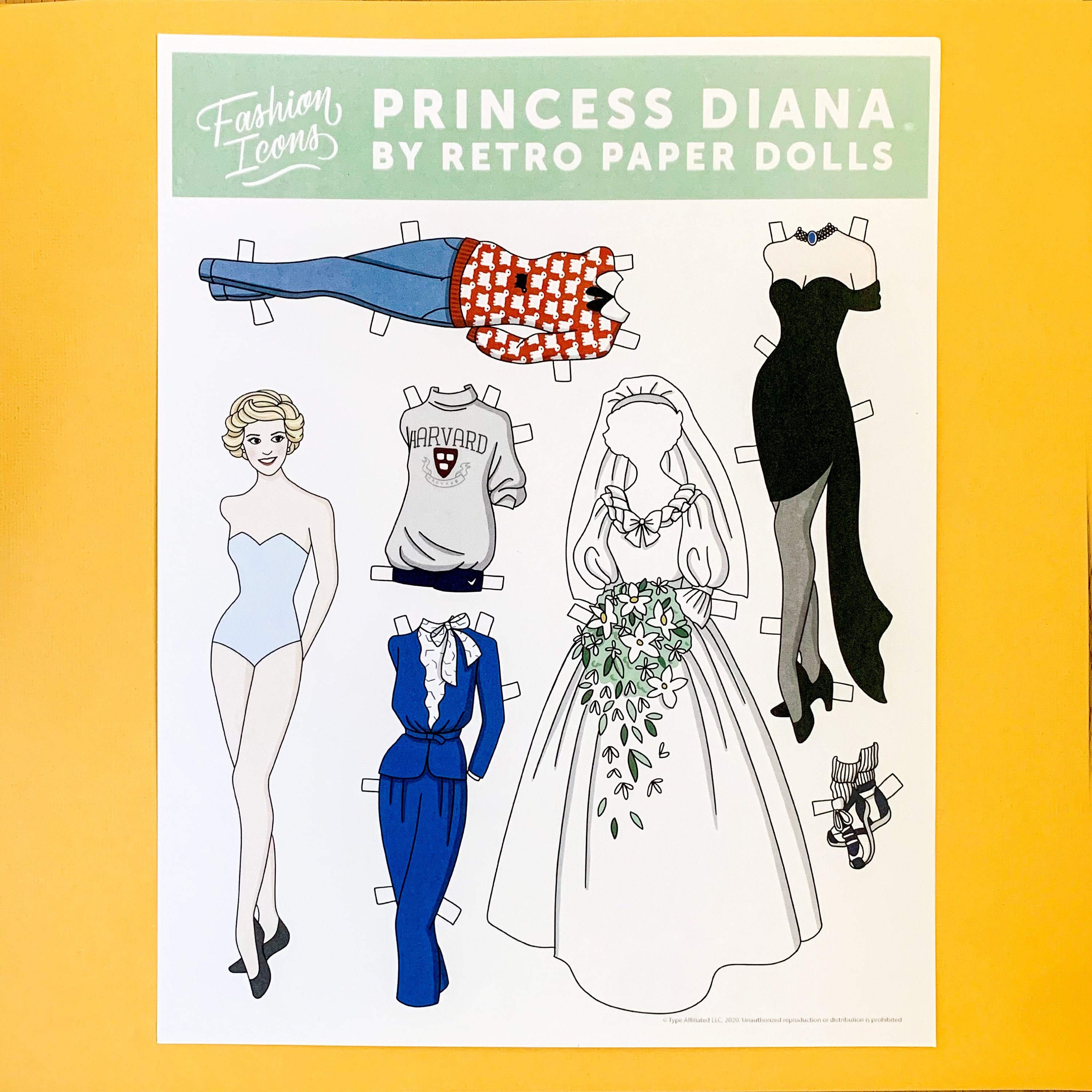 princess diana dress up doll Princess Diana Paper Doll