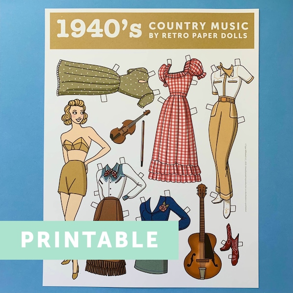 1940s Paper Dolls Etsy