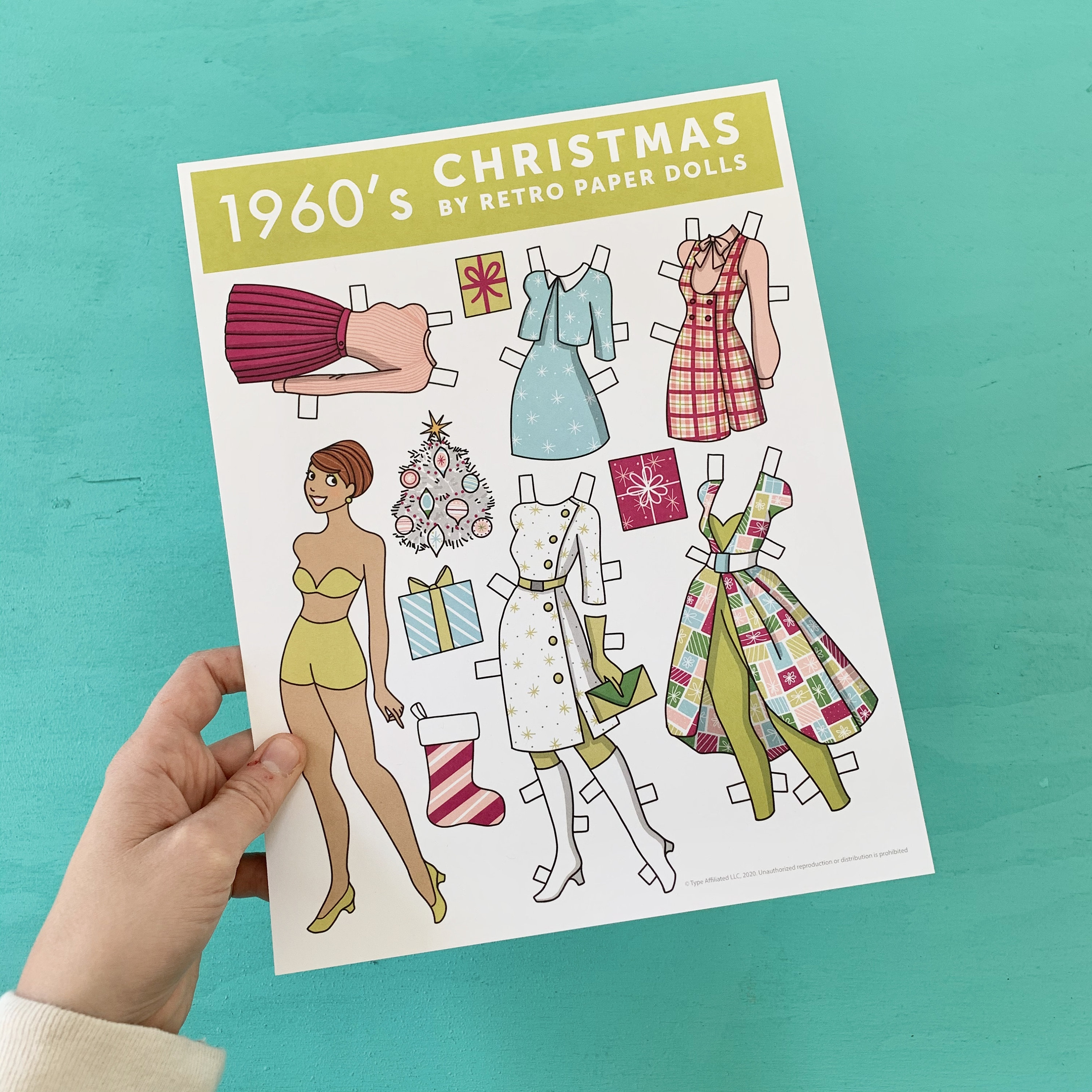 Vintage paper dolls 1960s hot sale