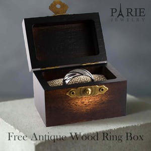 Black and Rose Gold Couple Promise Rings Set - Tungsten Bands 6mm & 8mm image 5