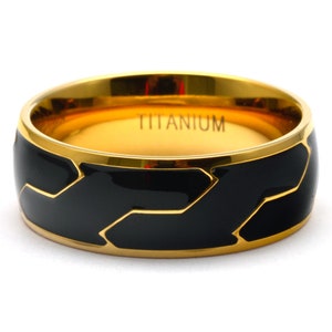 Titanium Wedding Band, Tire Tread Ring, Titanium Ring, Anniversary ...