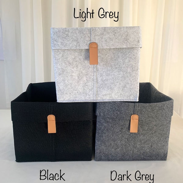 1 Felt Storage Basket: Modern Scandinavian Style, Fits IKEA Kallax