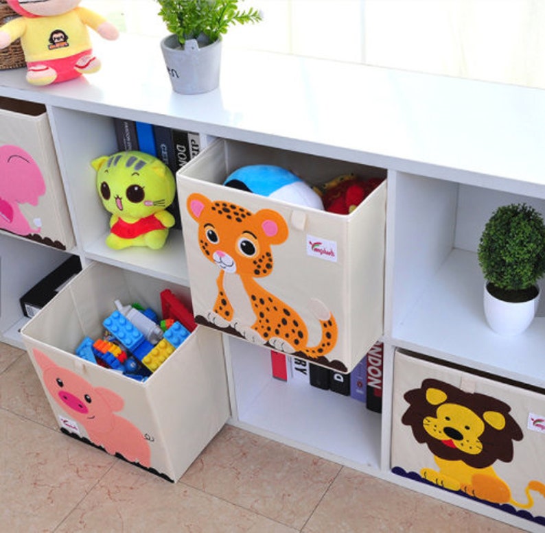 Animal Toy Storage Storage Box Cubed Box Animal Toy Box Etsy