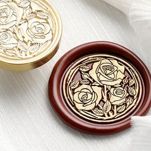 Rosen Wachs Brief Siegel Kit, Rose Verpackung Wachsstempel Einladung Siegel, Geschenkidee Hochzeit, Siegel