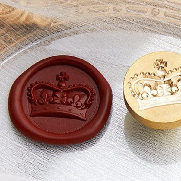 Crown wax letter seal kit, 3d crown packaging wax stamp, invitation seal, wedding gift idea,letter seal