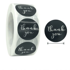 500pcs Thank You Stickers, Thank You Stickers Business Pink Gold Foil ...