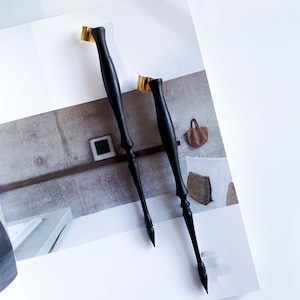 Inchiostro per calligrafia a penna in legno, portapenne in legno, portapennino obliquo pennino nero, regalo per scrittore