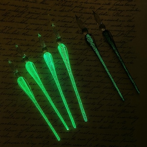 Glas Dip Pen Tinte Kalligraphie individuell gravieren Glasstift Signature Pen Elegante Crystal Dip