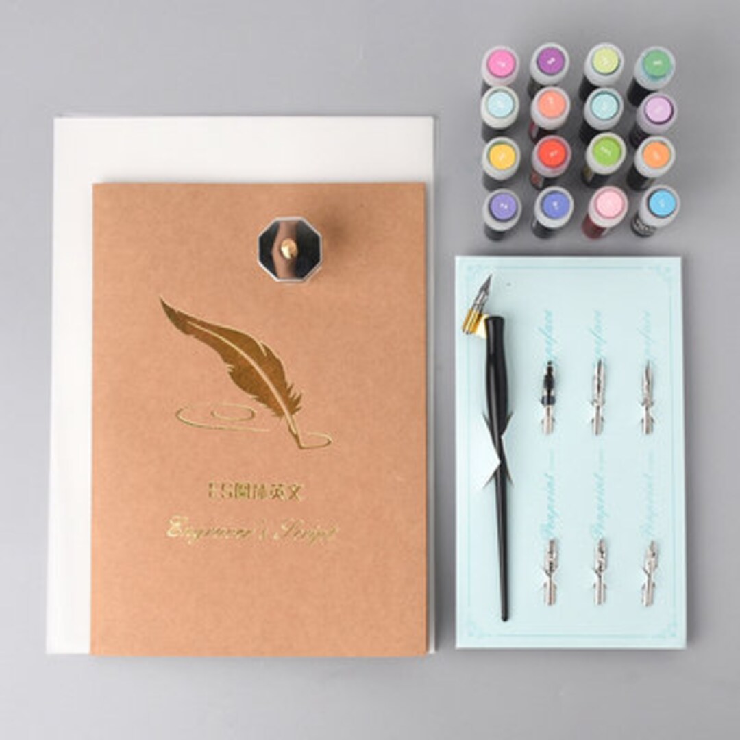 Modern Calligraphy Kit for Beginners and Improvers, Worksheets