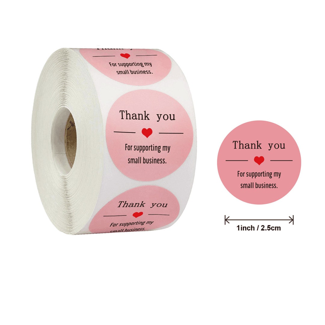 500pcs Thank You Stickers, Thank You for My Small Business Stickers ...