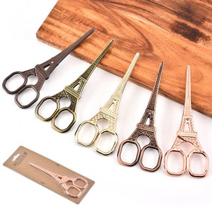 Eiffel Tower Scissors, Embroidery Scissors,Vintage Scissors,Antique Scissors, scissor,Copper Scissors,Sewing Scissors