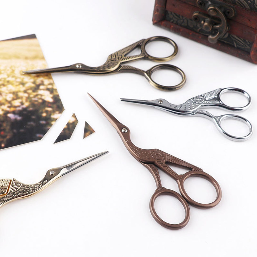 Peacock Scissor /Gold Antique Vintage Scissors /embroidery scissors/cute  stationery/planner accessories/cute stationery