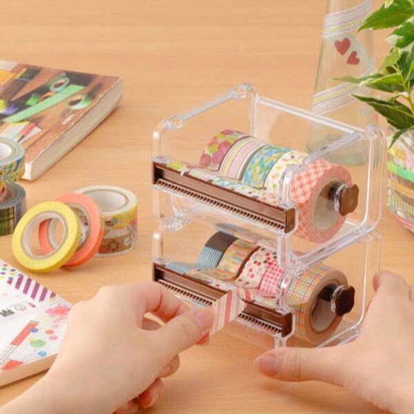 4 colors Washi tape cutter, Washi tape dispenser, Storage Box ,Washi tape holder,organizer, Tape dispenser