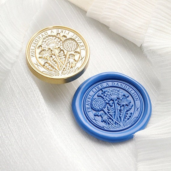 Dandelion Wax Letter Seal Kit, Wildflower Packaging Wax Stamp, Invitation  Seal, Wedding Gift Idea,letter Seal 