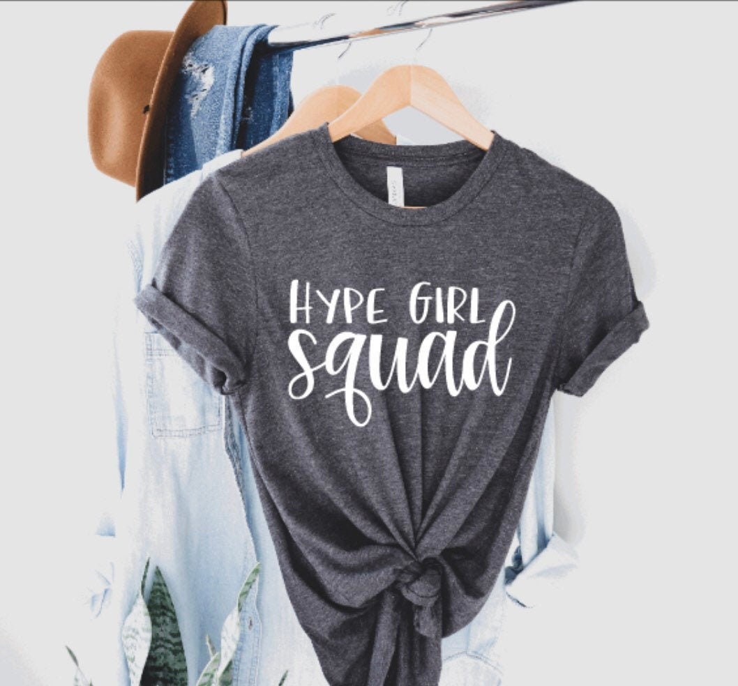 Hype Girl Squad Heather Gray Unisex Cotton T-Shirt