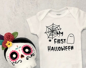 Primer body de Halloween para bebé, conjunto espeluznante de Halloween para bebé